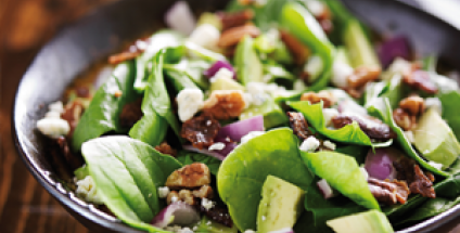 Salade épinards pignons