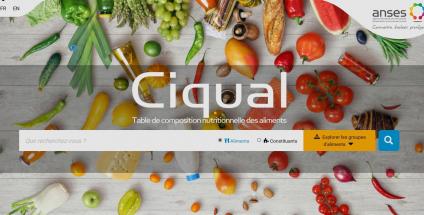 La table Ciqual : pour connaître la composition nutritionnelle des aliments
