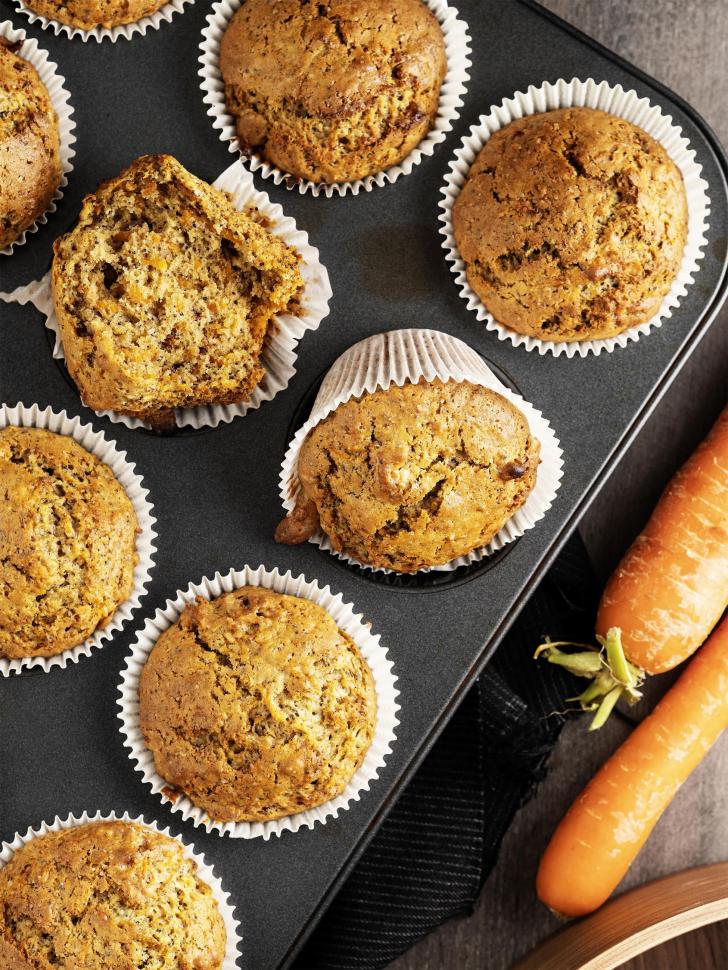 Cakes aux carottes et lentilles corail