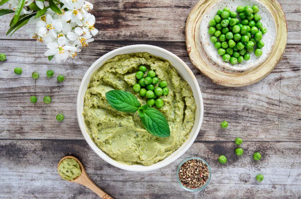 Crème de petits pois