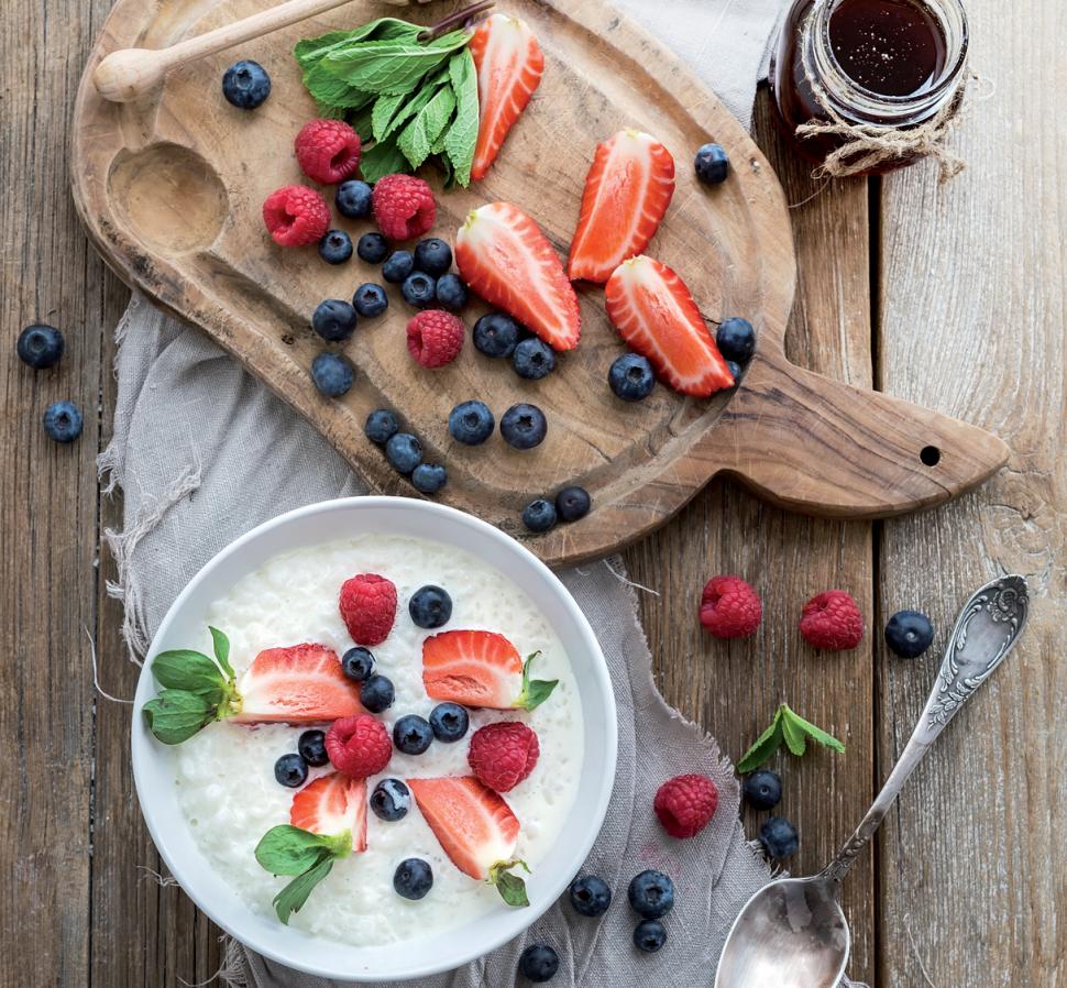 Crème amarante-fruits rouges