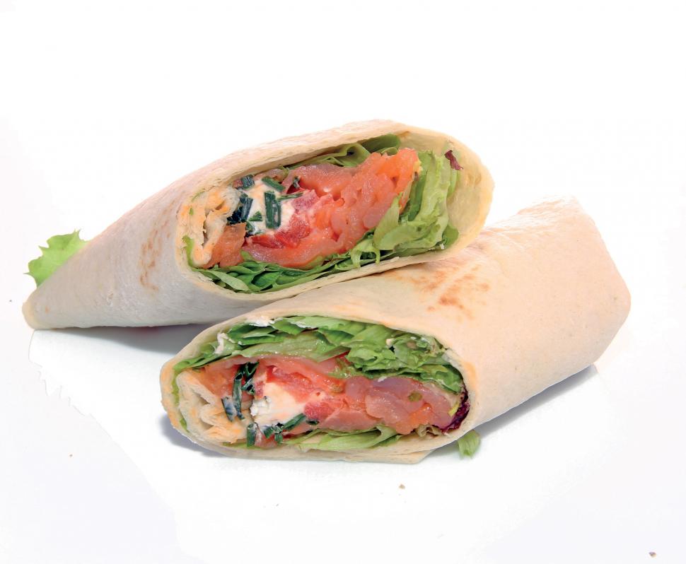 Wrap Chèvre et Saumon